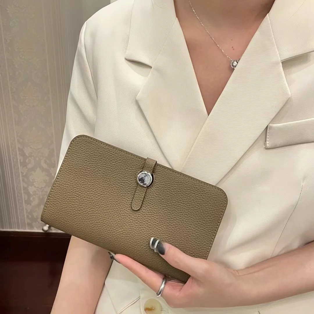 Portafoglio in vera pelle per uomo e donna Borsa per soldi corta in pelle bovina dal design di lusso Hasp Borsa piccola sottile di alta qualità alla moda da donna - immagine 5