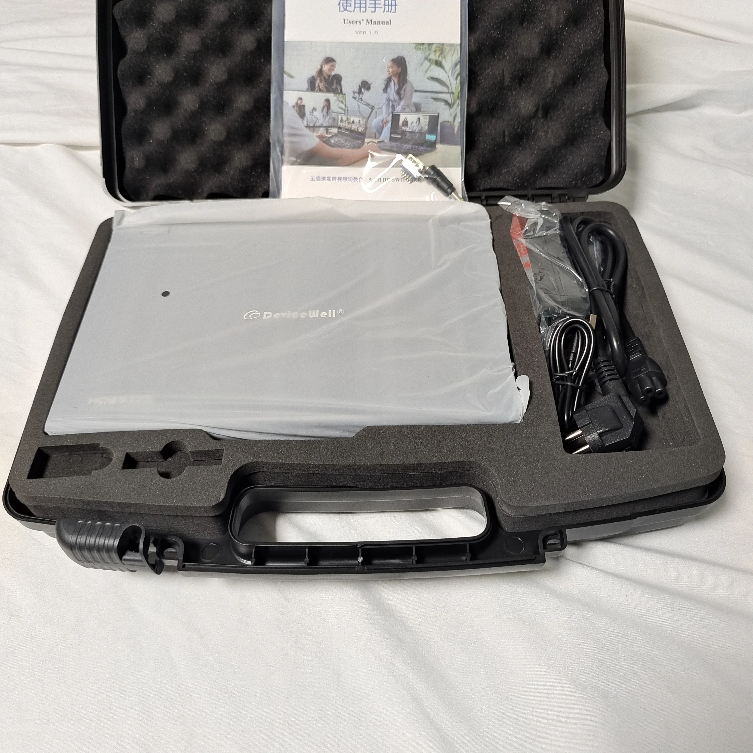 DeviceWell 자동 라이브 비디오 스위처, 지지대 네트워크, RTMP 스트리밍, HDS9325, 5-CH