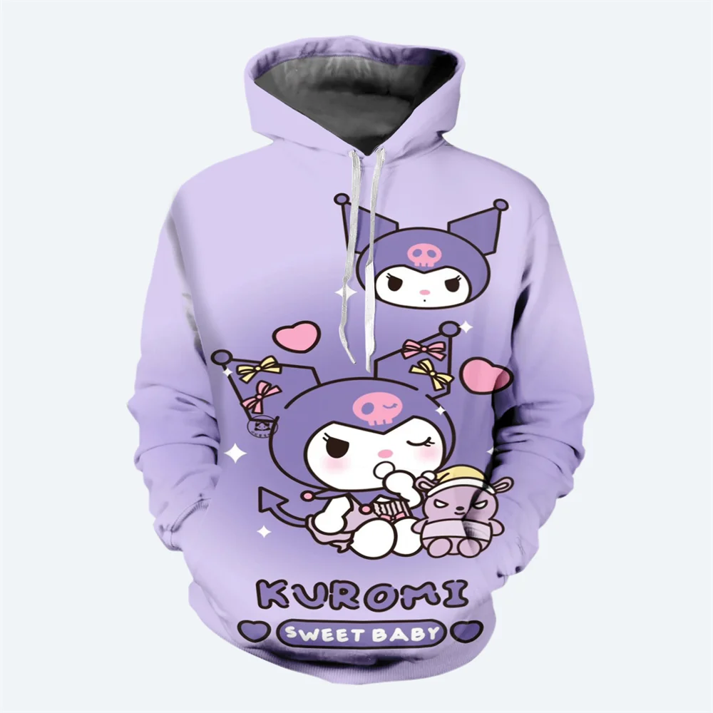 thumbnail image 1 of Sudadera con capucha de Hello Kitty para niña, estilo nuevo de otoño e invierno, con estampado 3D, para niños, moda urbana, informal, 1 of 5