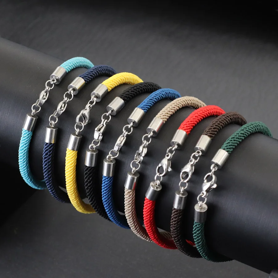 Stainless Steel Nautical Rope Bracelet for Men and Women