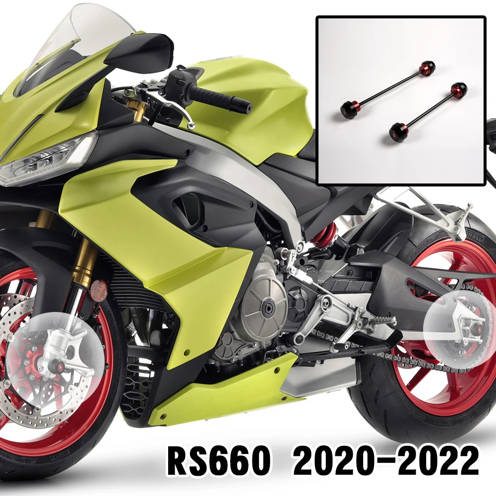 

Front Rear Fork Axle Crash Protector Motorcycle Parts Falling Protection Wheel Slider For Aprilia RS660 RS 660 2020 2021 2022