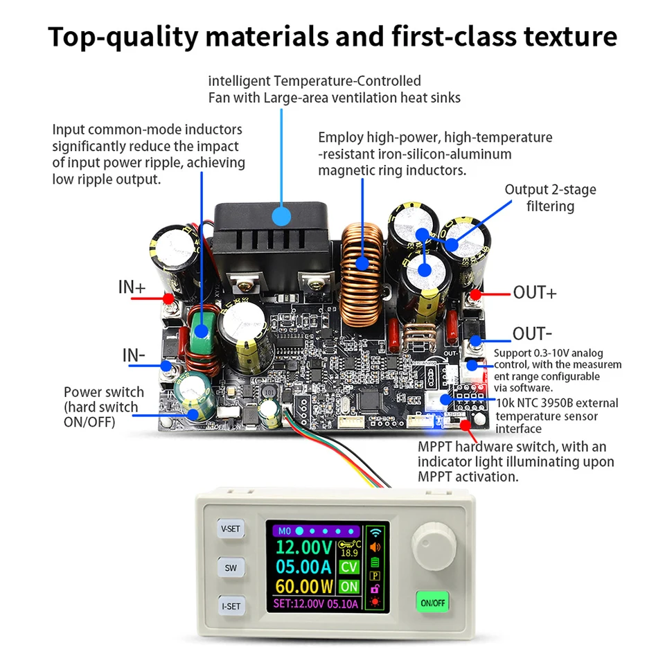 XY12522 XY12522S CNC Stabilized Voltage Power Supply Buck