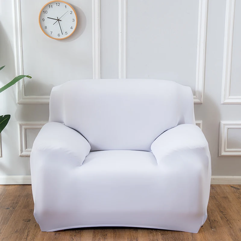 Plain Sofa Covers for Living Room Elastic Spandex Sectional Corner Sofa Slipcovers Couch Chair Cover Furniture Protector 1PC 4