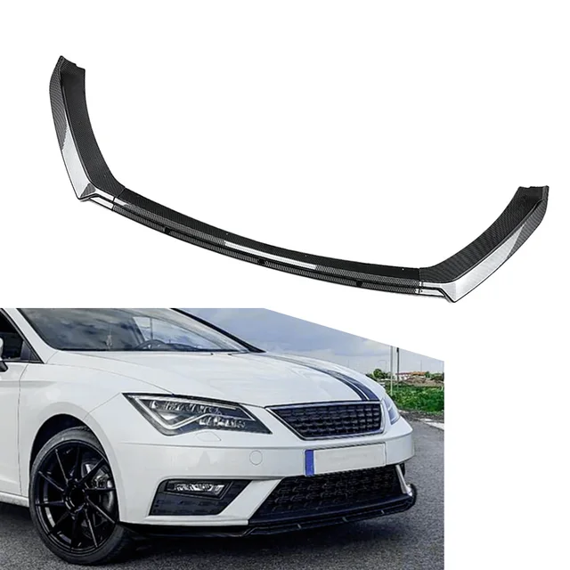 LIP DELANTERO MAXTON NEGRO BRILLO LEON MK3 5F CUPRA+FR en