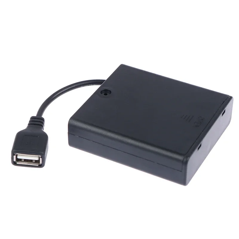 รูปสินค้า Power Bank 4 USB Port 5V AA Battery Box