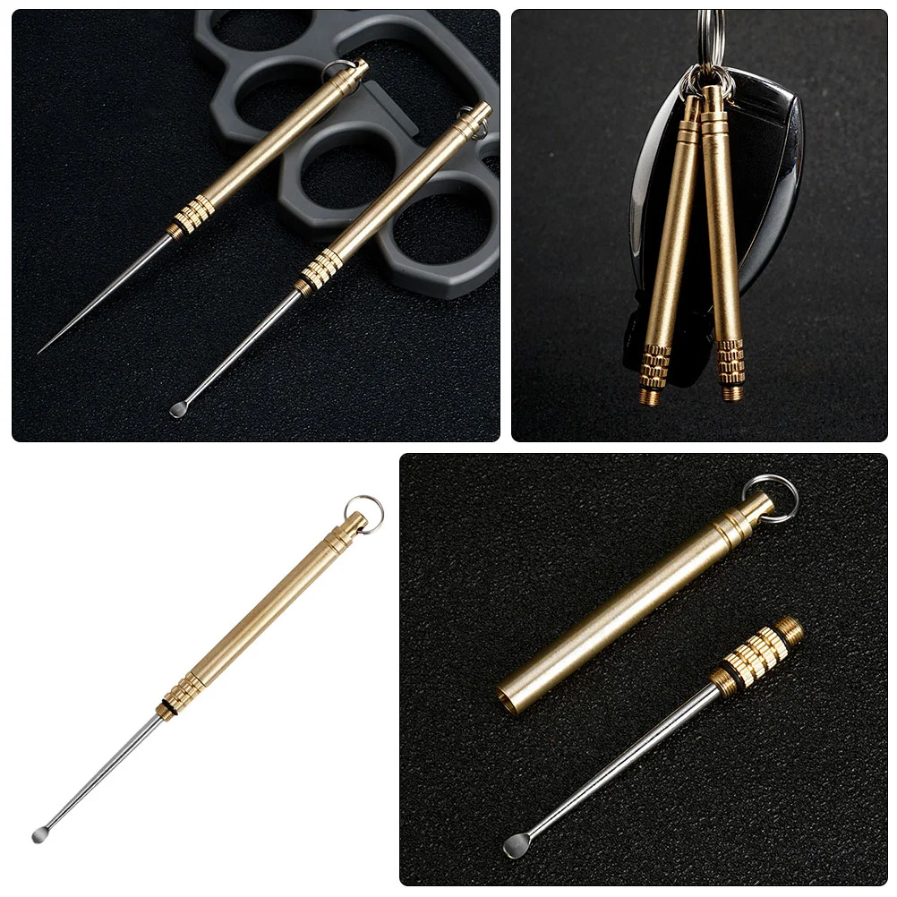 

Ear Wax Removal Tool Titanium Alloy Earpick Cleaner Portable Ear Spoon
