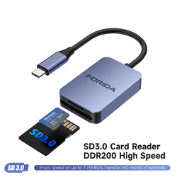 High-Speed USB-C Multi-Format Card Reader for SD and MicroSD Cards (SD 3.0 Card Reader B)