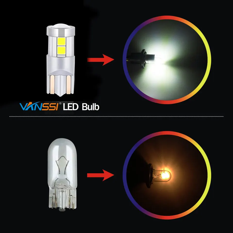 194 �ڵ��� ���׸��� LED ���� ��ü, ��ȣ�� ����, �� �� ����, ȭ��Ʈ, W5W, 168, 2825, T10