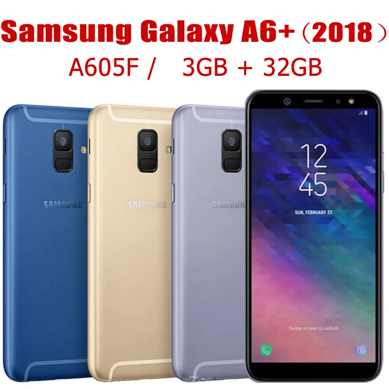 

Оригинальный разблокированный Восстановленный телефон Samsung Galaxy A6 + (2018) A605F Galaxy A9 Star Lite Android 16MP 6,4 ''32 Гб 3 ГБ RAM Android