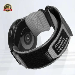 Universal Sport Canvas Nylon Watch Strap - Adjustable Nylon Loop Band Bracelet - 22mm (Grey)