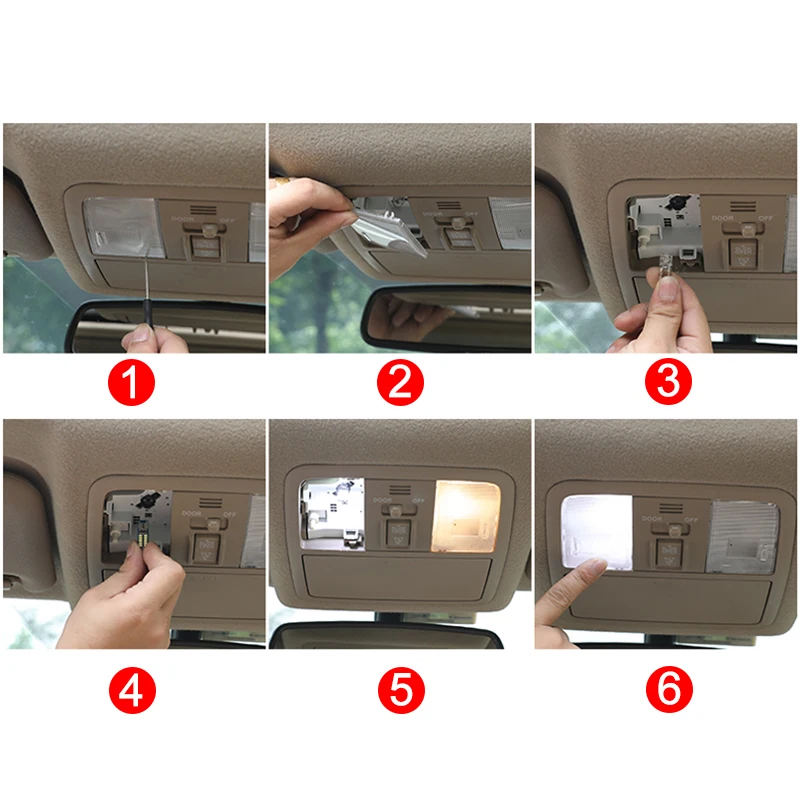 4PCS   12V ڵ LED     Ʈũ  ٷ XV  SJ 2013 2014 2015 2016 2017 2018