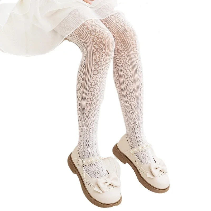 Spring Summer Baby Girl Tights Kids Dance Stocking Sock Children School Student Uniform Tights Princess Mesh Pantyhose Hosiery kids pantyhose ballet tights
