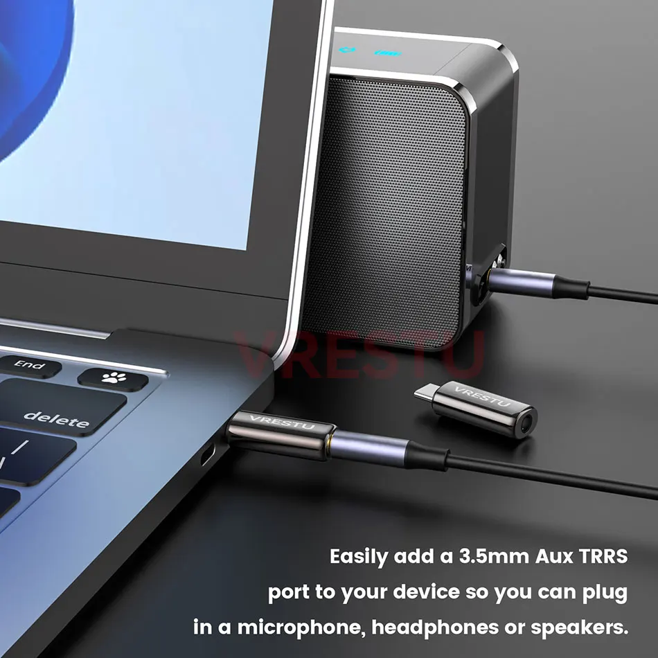 USB Type C to 3.5mm Aux Adapter Audio Converter Adapter USB C to 3 5 Jack DAC Chip HiFi Audio Convertor Earphone for Samsung S23 Ultra S20 Xiaomi Pixel7