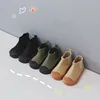 Children high-top canvas shoes baby with cotton warm soft bottom cute biscuit shoes spring & autumn boys girls school canvas 1