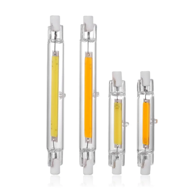 

High Power R7S Glass Tube COB Bulb 78mm 10W 118mm 50W Dimmable R7S Cob LED Corn Lamp Replace Halogen Light AC 110V 220V Lampadas