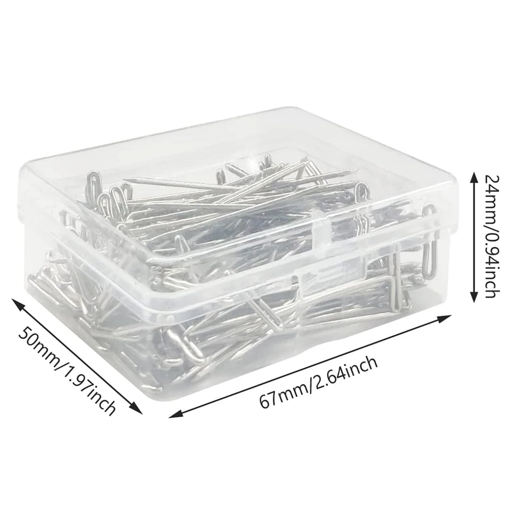 100pcs T Pins Needle for Wigs Sewing Pins Quilting Blocking Knitting for Knitting Crocheting Needlework wig making t pins