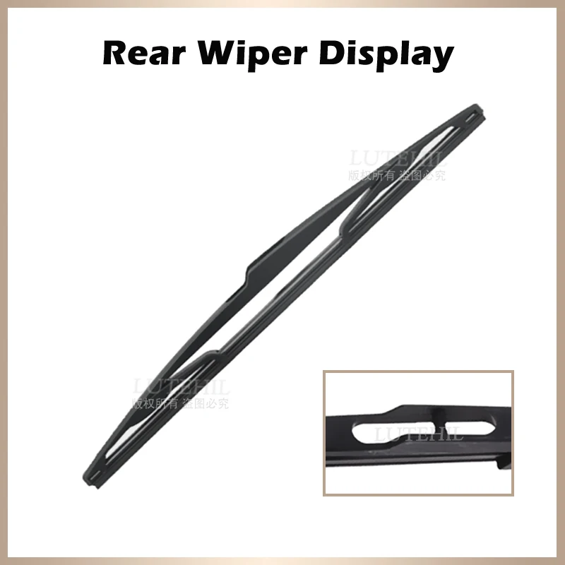 Wiper 14" Rear Wiper Blade & Arm Set Kit For Nissan Versa 2007 2008 2009 2010 2011 Windshield Windscreen Rear Window 4