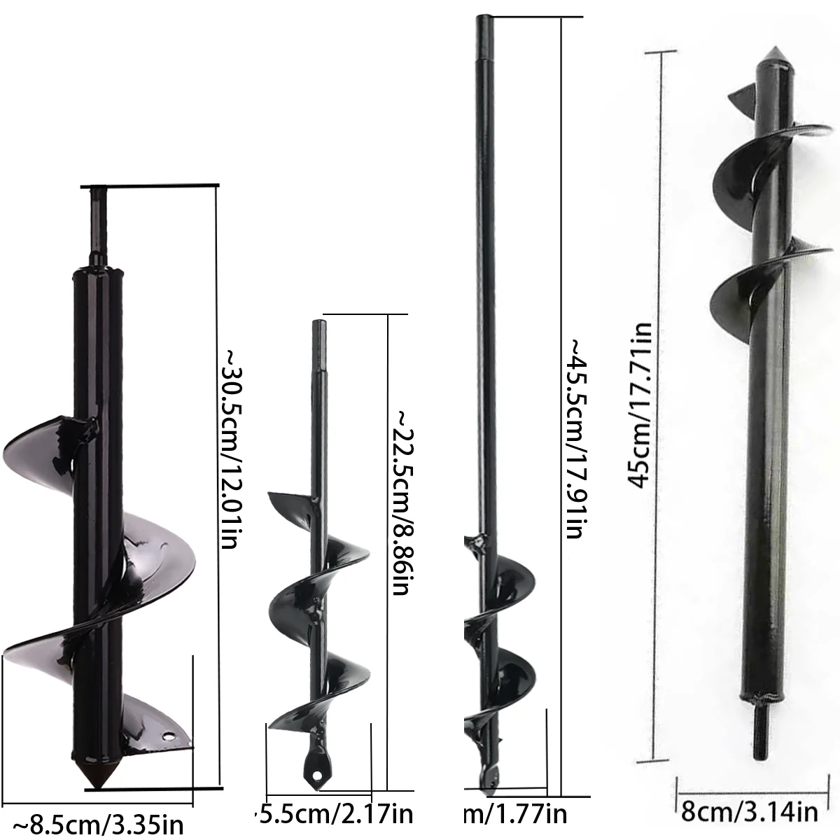 Spiral hole drill bit detail