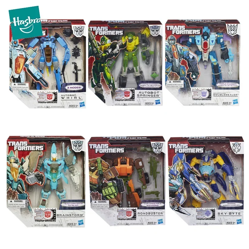 

Original Hasbro Transformers Toys Generations 30 Thrilling 2014 Autobot Whirl Action Figure Model for Boys Collection Kids Gift