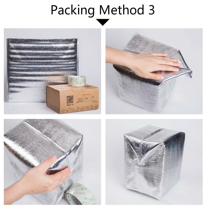 5 Sacchetti Termici In Foglio Alluminio 25x30 Cm – Riutilizzabili, Isolanti, Per Pranzo, Picnic E Spesa