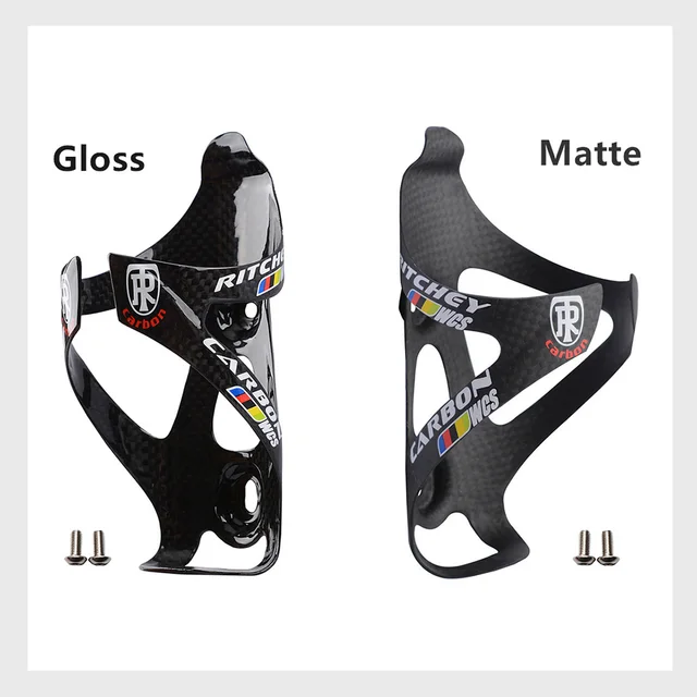 2PCS Full Carbon Fiber Bicycle Water Bottle Cage MTB Road Bike Bottle Holder Ultra Light Cycle Equipment Matte/Gloss 2