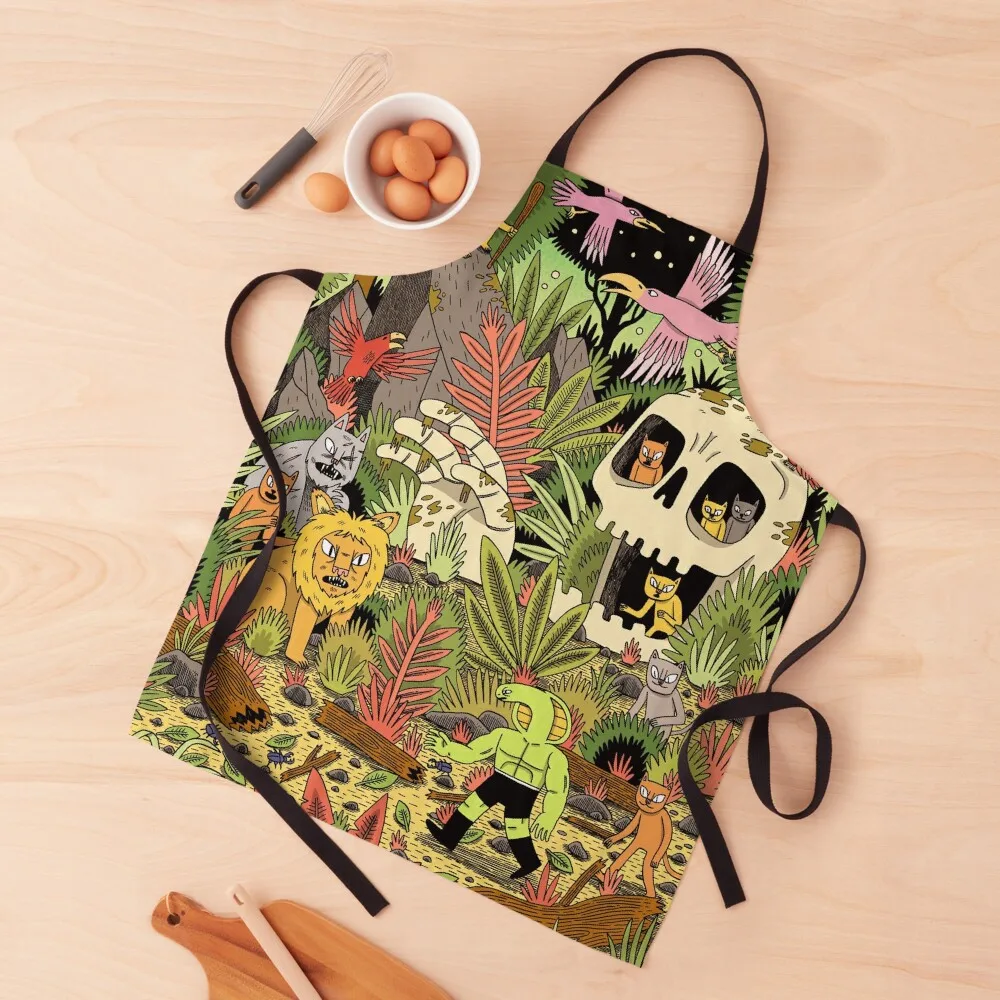 

The Jungle Apron professional kitchen Trim Cloth Costume Waiter waterproof for women Apron