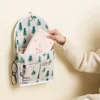 Fabric Hanging Storage Bag for Dormitory Wall Mounted Wall Door Bags Dual-Pocket Side Mesh Organizer Book Magazine Phone Holder 5