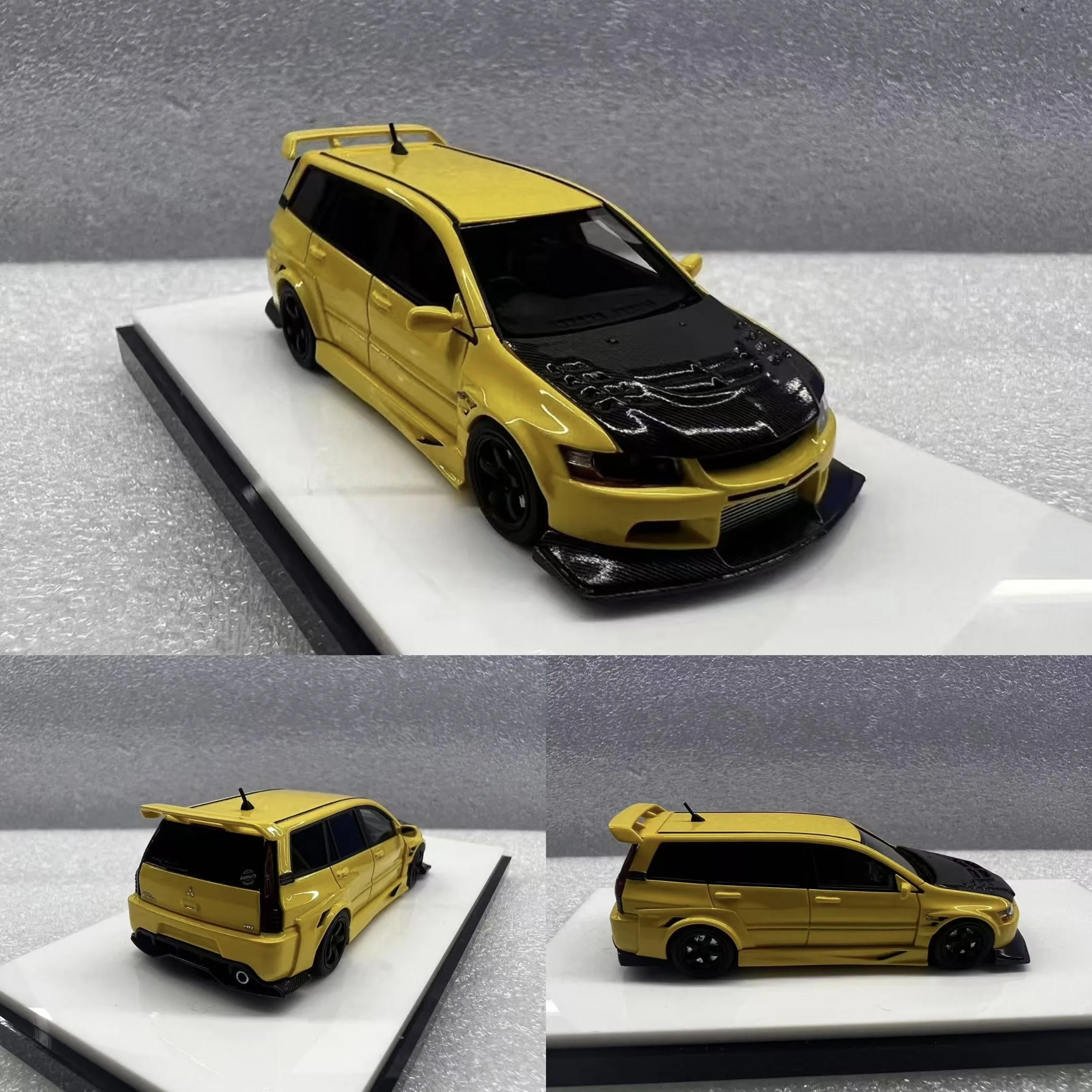 ミニカー ERROR 404 1/64 lancer evolution IX wagon 1/64 404Error Mitsubishi Evo IX Evo 9 Wagon (Speed Yellow