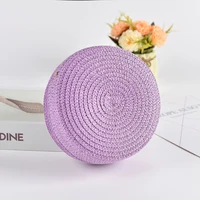 Summer Round Straw Bag For Women Woven Handmade Shoulder Bag New Travel Rattan Beach Bag Casual Style Crossbody Bag Handbag Purs 3