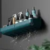 Self Adhesive Wall Mounted Storage Rack Box Bathroom Shelves Toilet Washstand Punch Free Shampoo Holder Bathroom Accessories 5
