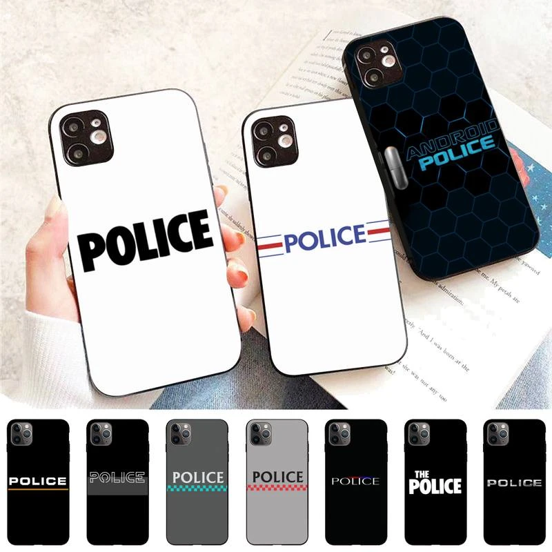 Police Symbol Phone Case for iPhone 11 12 13 Mini Pro Max 8 7 6 6S Plus X 5 S SE 2020 XR XS 10 case 13 cases