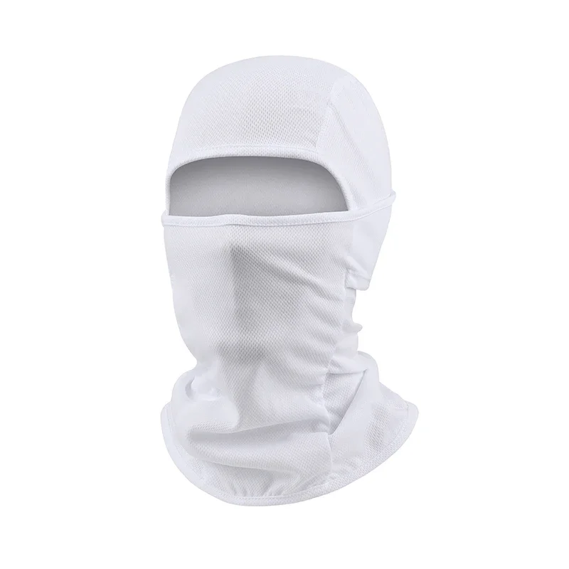 Schwarze Sonnenschutz-Sturmhaube – winddicht, staubdicht, atmungsaktiv, schnelltrocknend, Polyester-Gesichtsmaske für Outdoor-Fahrrad und Motorrad_voghion.com