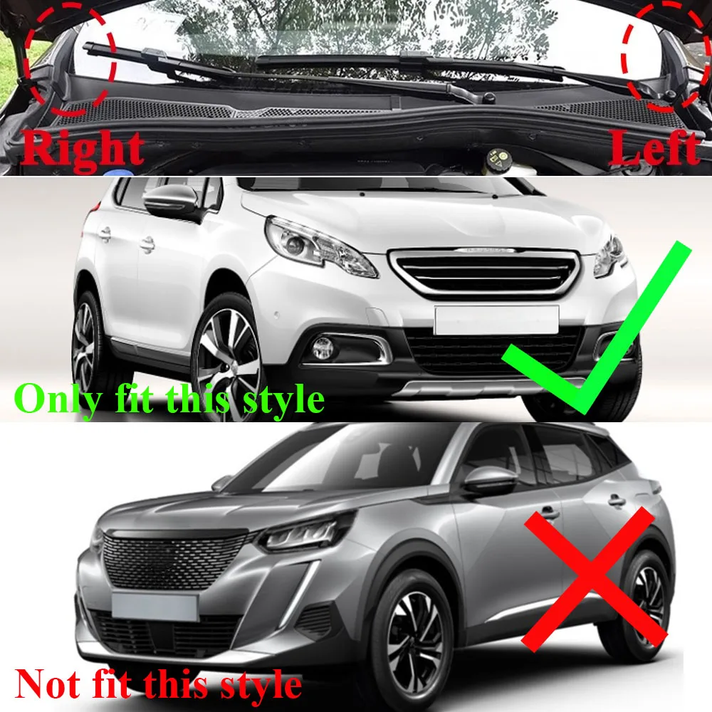 Auto Rvs Achterbumper Protector Sill Scratch Guard Cover, Voor Peugeot 2008 2020, Kofferbak Sill Kick Plaat Anti-Kras, Auto Kras Accessoires