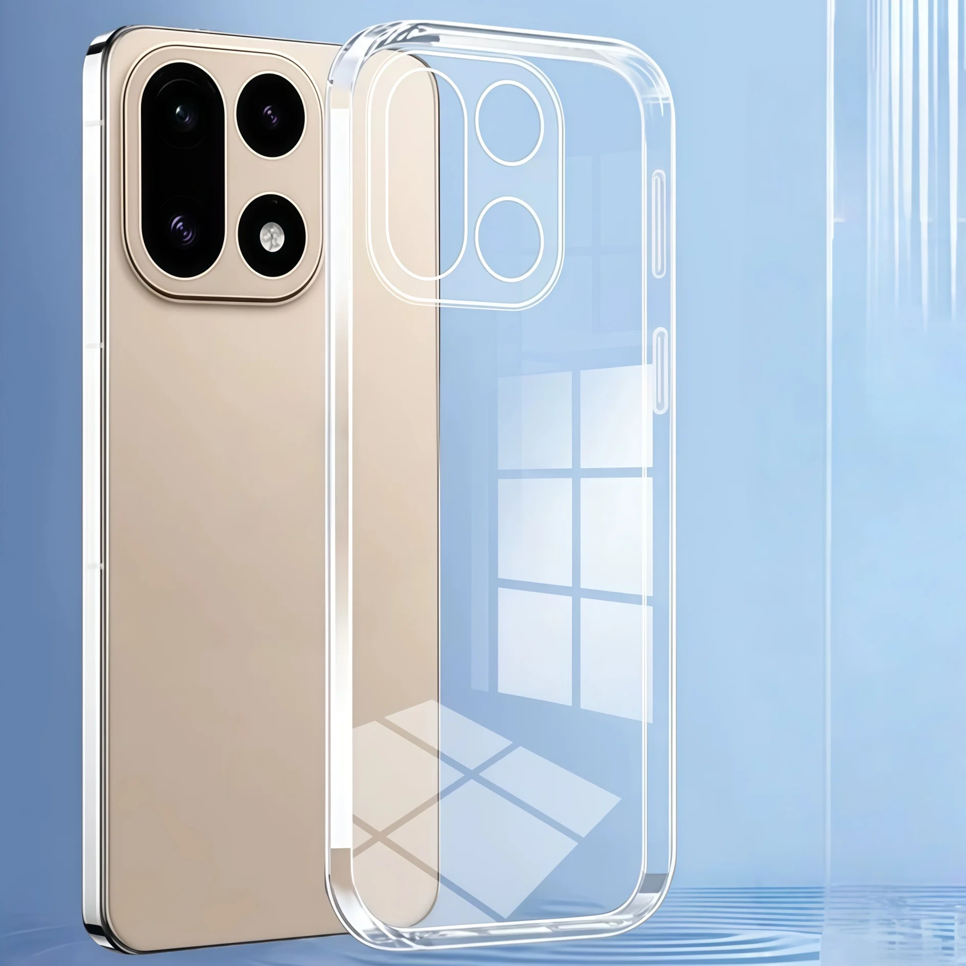 Clear Transparent TPU Shockproof Protection Phone Case