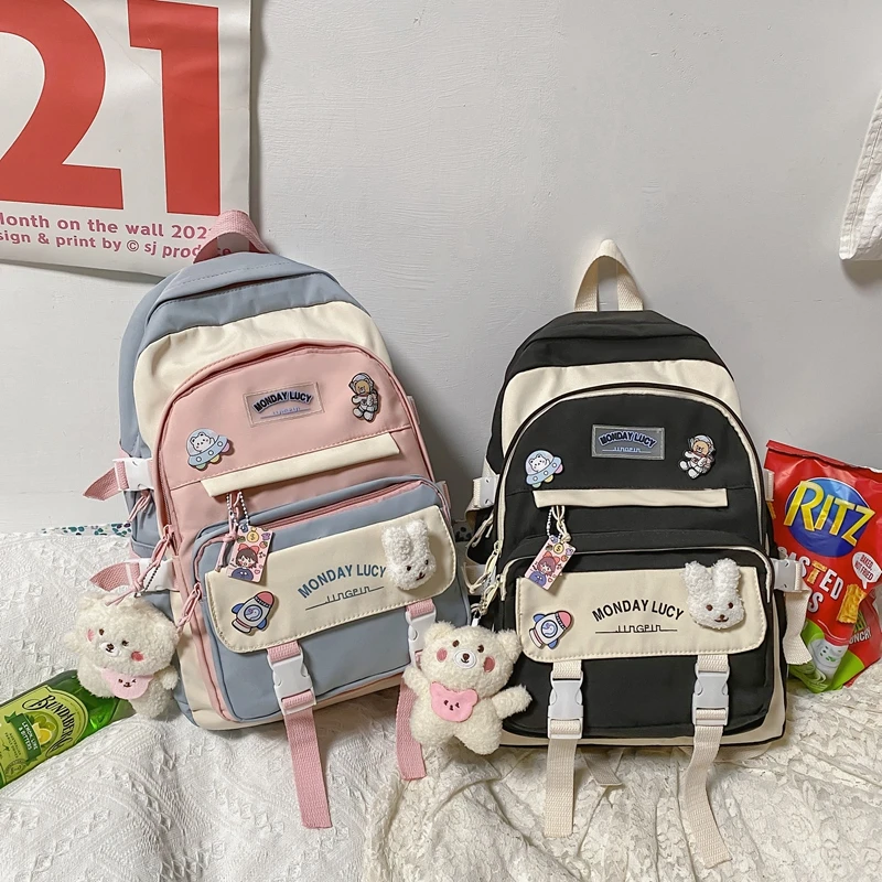 Kawaii Harajuku Style Pastel College Backpack