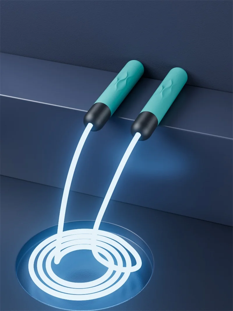 Description Picture 4 of itemFitness Adjustable Night Glowing Skip Rope Exercise LED Jump Ropes Light Up Outdoor Supplies Portable Training Sports Equipment