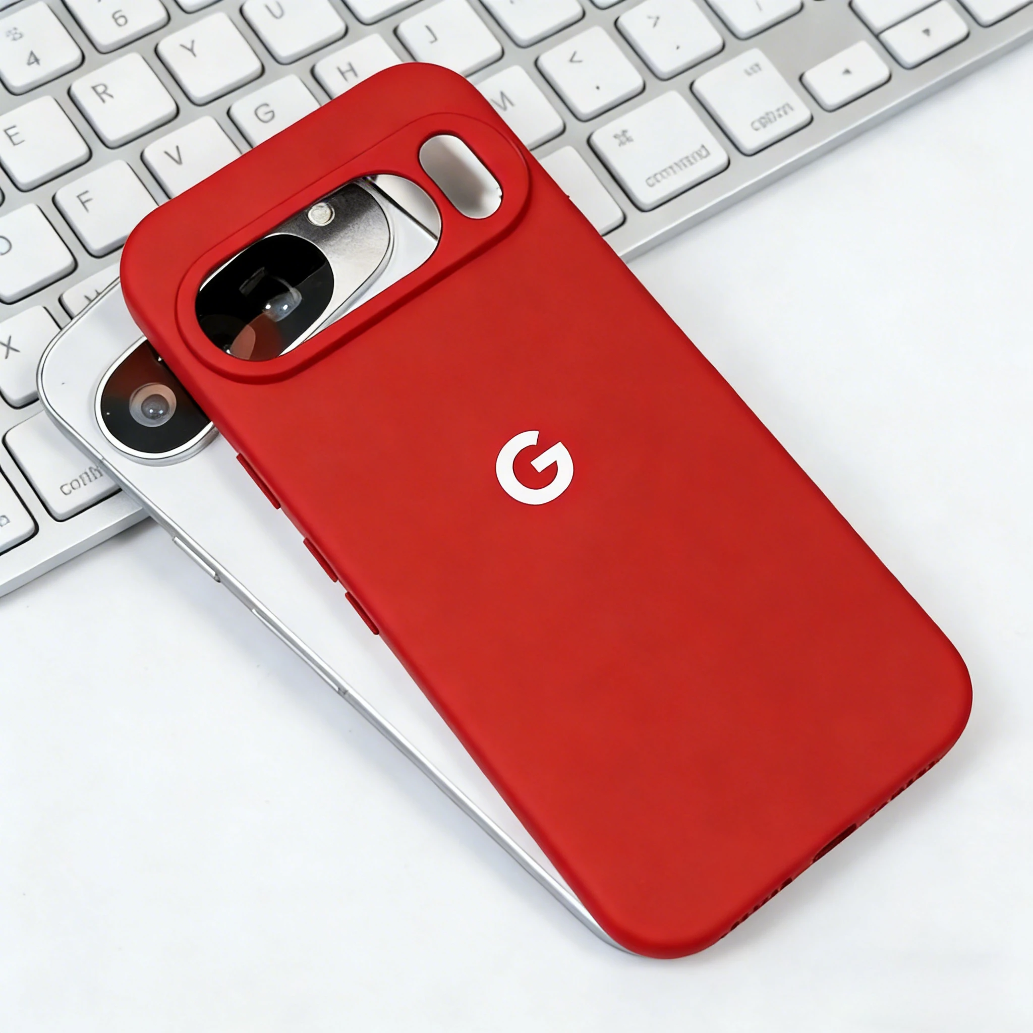 Premium Liquid Silicone Case with Soft Microfiber Lining and G Logo
