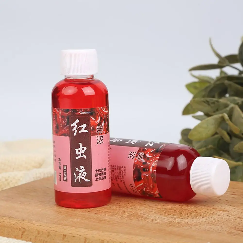Strong Fish Attractant 100ml Concentrated Worm Extract Red Liquid For Fishing Fish Bait High Concentration Fish Bite Activa U8X0 4