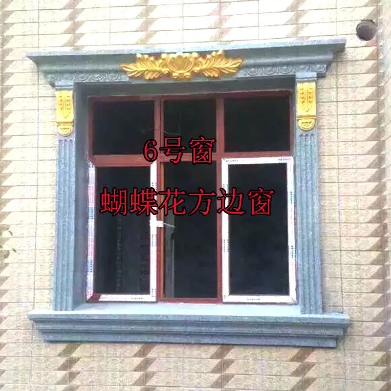 Window cover mold European style Roman column mold villa exterior wall window model cement door cover window line building templ