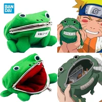 Bandai Anime Naruto Frog portafoglio portamonete portachiavi carino peluche novità adorabile cartone animato Cosplay figura accessori per borse da donna 1