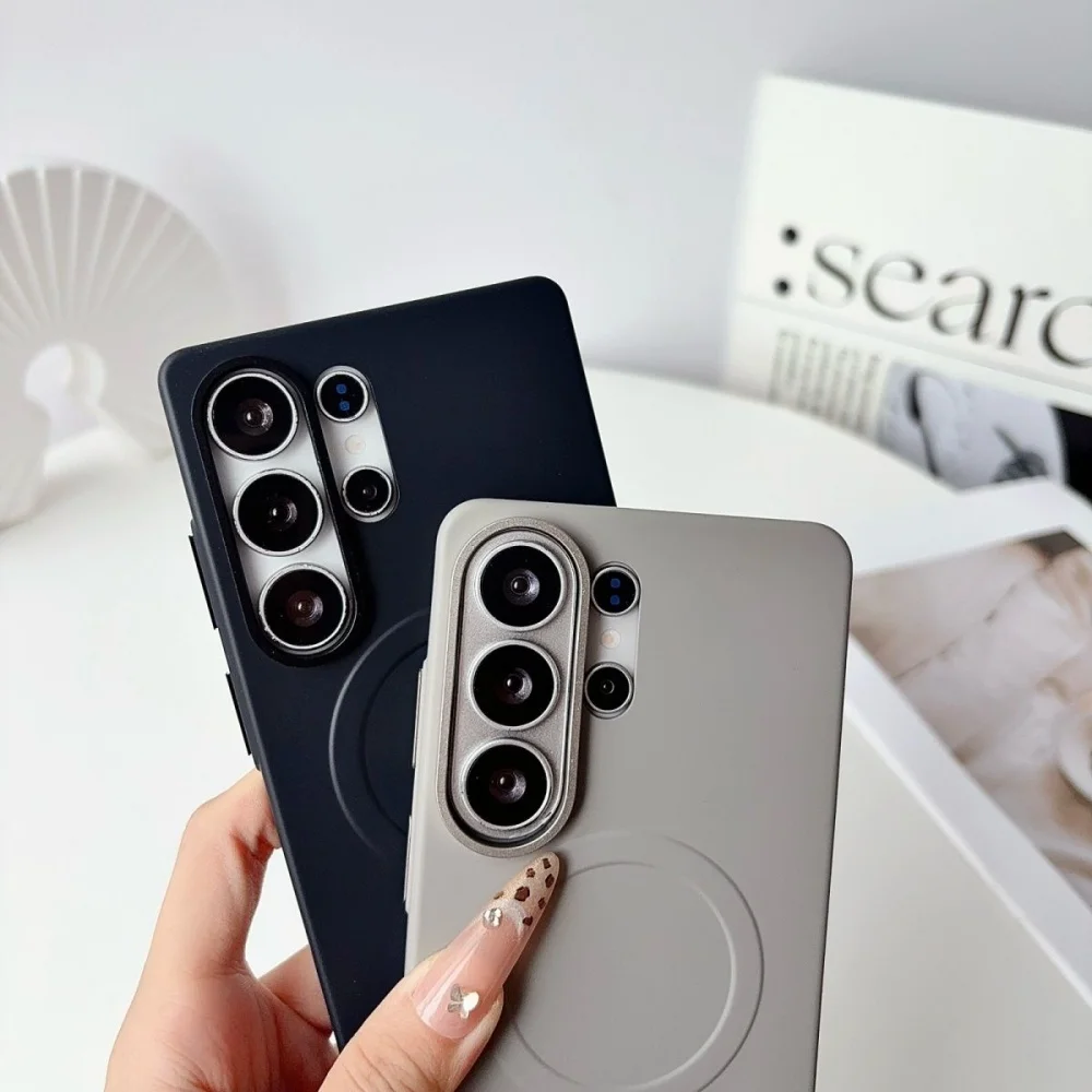 Ultra Slim Magnetic Case for Wireless Charging - Shockproof Protection Cover