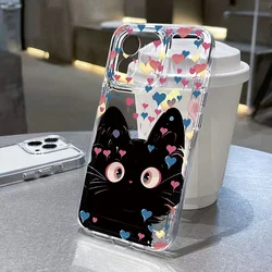 Silicone Cat Design Phone Case - SamsungA15 4G 5G (DJ06)