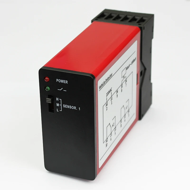단일 채널 차량 유도 루프 감지기 단일 채널 센서 DC12V DC24V AC220V AC110V 선택 가능