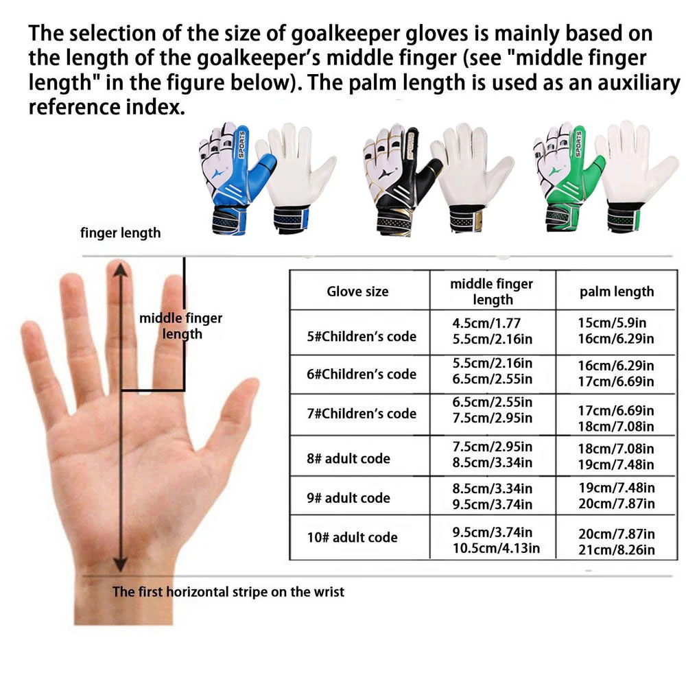 Soccer Goalkeeper Gloves Finger Protection Football Equipment