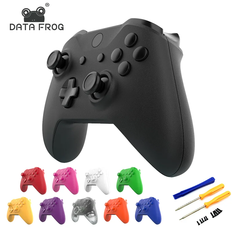 Datafrog-capa personalizada para xbox one s, shell de substituição completa e botões mod kit, cor fosca