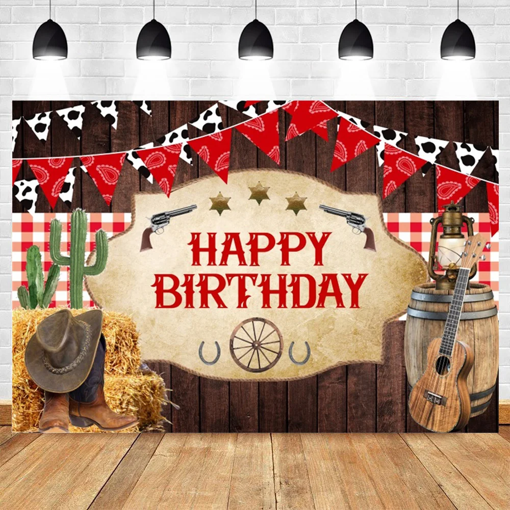 1pc Toile De Fond Cowgirl Pour Fête D'anniversaire Style Western Cowgirl Anniversaire Fond De Photographie Imprimé Rose Bannière De Ferme Du Accessoires De Photo | Des Réductions Pour