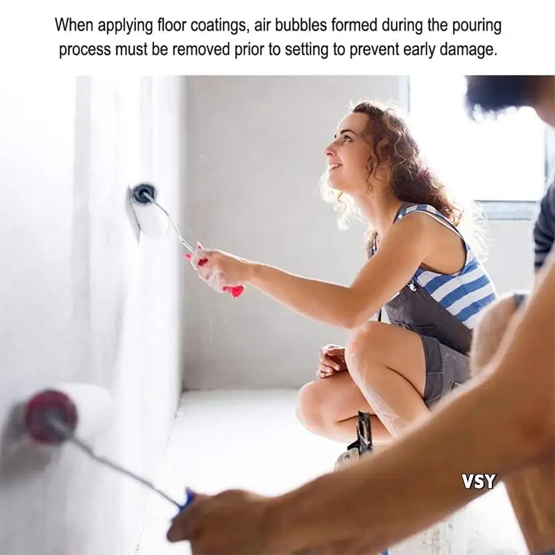 9인치 스크리드 스파이크 롤러 라텍스 바닥 셀프 레벨링 스파이크 롤러 (에폭시 바닥용)