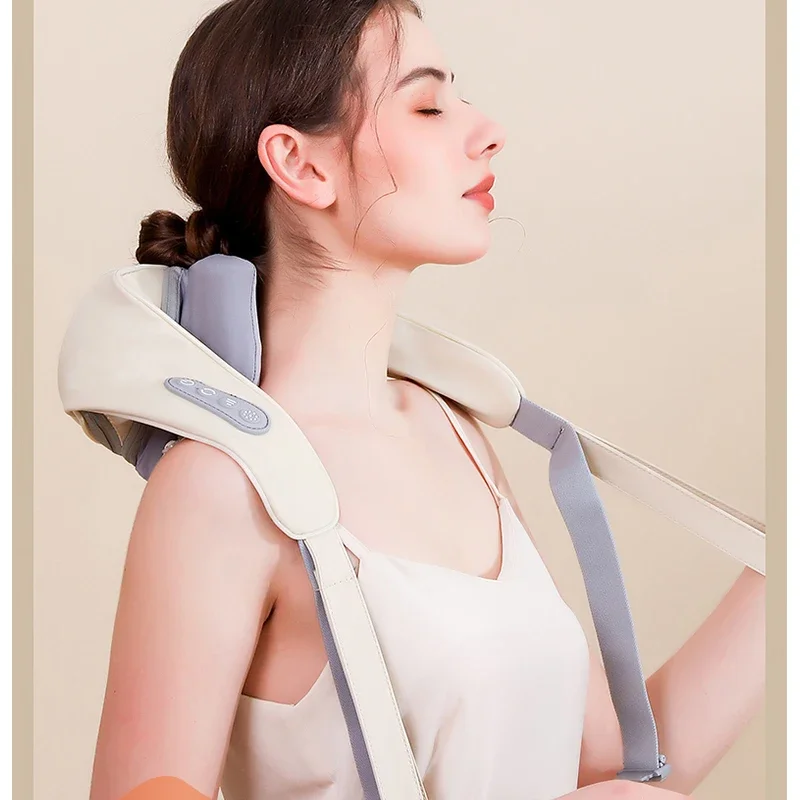 Shiatsu Neck And Shoulder Massager Shawl Kneading Spine Back Muscle Relaxer