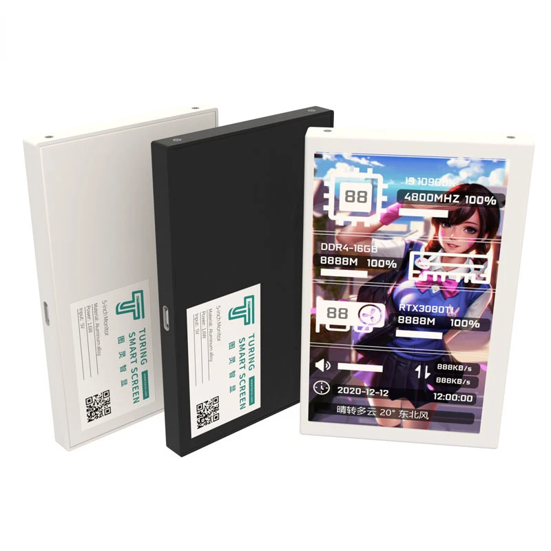 5 ġ IPS TYPE-C PC ̽ , DIY 480x800 ̴ ǻ  ȭ, CPU GPU RAM HDD ͸ USB  AIDA64