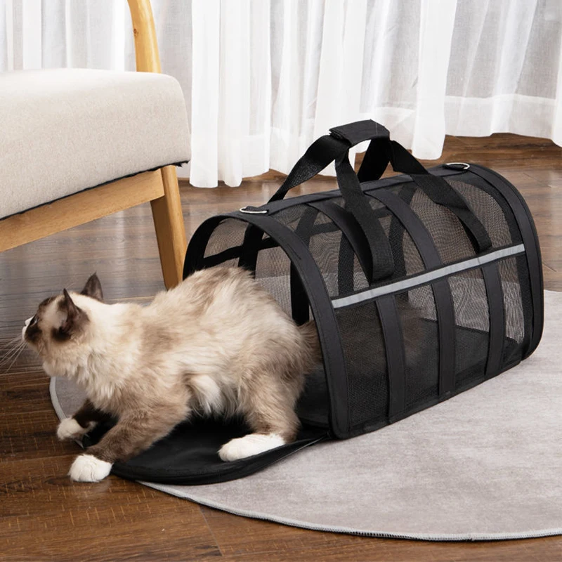 Buy Pet Carrier Bag Travel Bag for Cats and Small Dogs Cozy Bed, Shoulder  Strap Online | Kogan.com. Medium Carrier Measures: 44cm x 28cm x 25cm,  Recommended max load of (7 kg).